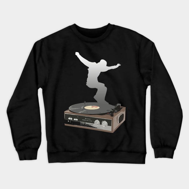 record player dance Crewneck Sweatshirt by hottehue